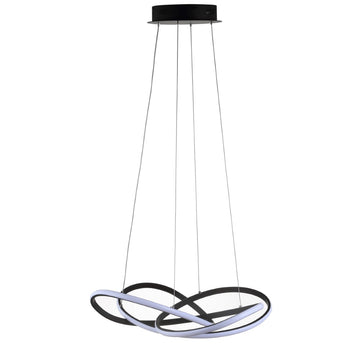 Alexia 25" Abstract Integrated LED Metal Adjustable Pendant - JONATHAN Y